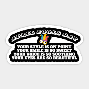 April Fools Day 2024 Sticker